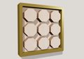 Rectangle Octagon Gold 9 Panel