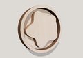 Round Rosette Natural 1 Panel