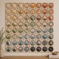 Square Color Medallions 64 Grid